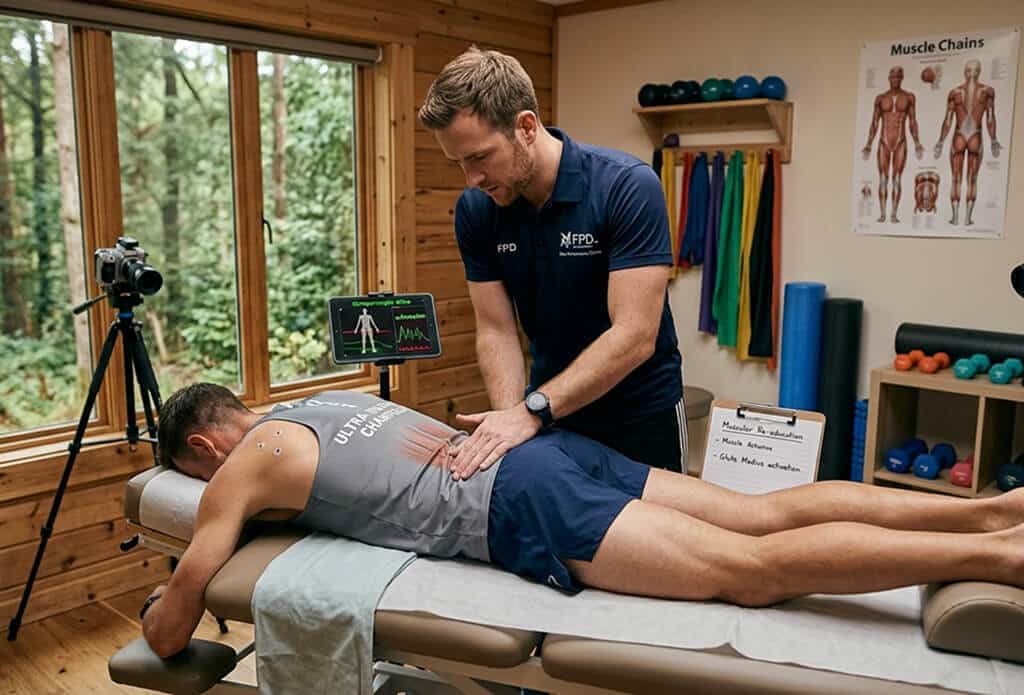 Pessoa sendo tratada por quiropraxista para ajudar na Reeducação de padrões de Movimento